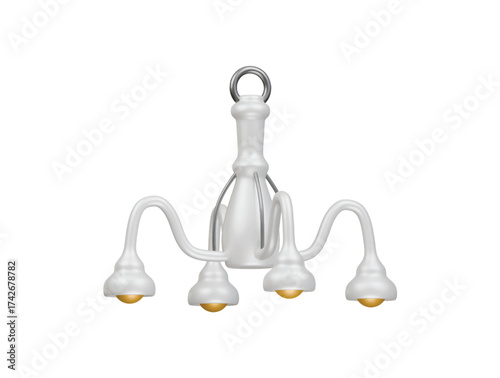 candelier lighting fixture icon 3d illsutration render
