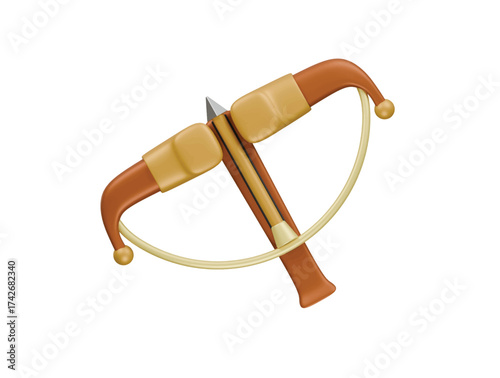 crossbow icon 3d illustration render