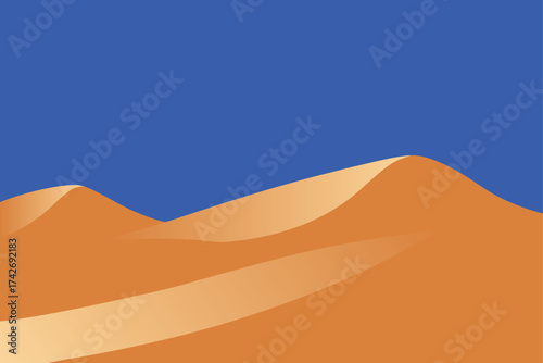 Whimsical yet realistic 3d render where sand dunes form organic shapes