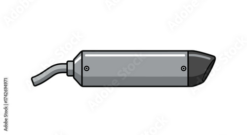 Motorcycle Exhaust Silencer Muffler Component.