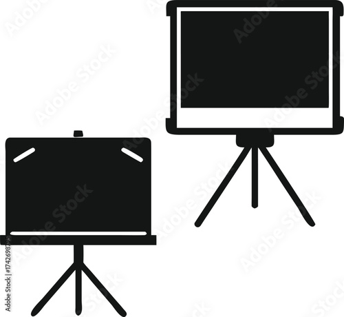 empty projector screen