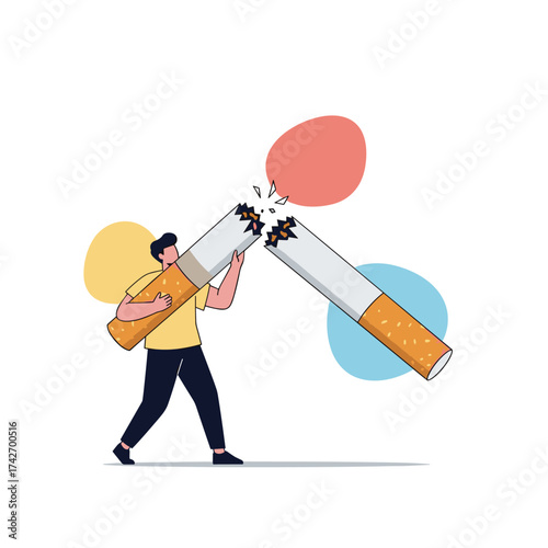 Breaking free from the grip of cigarettes is achievable with determination.