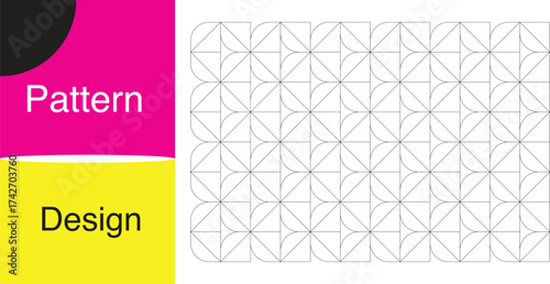 Geometric Modern Pattern Design Background Abstract Vector Illustration