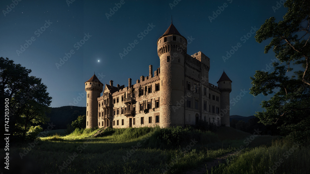 Fototapeta premium the castle in the night