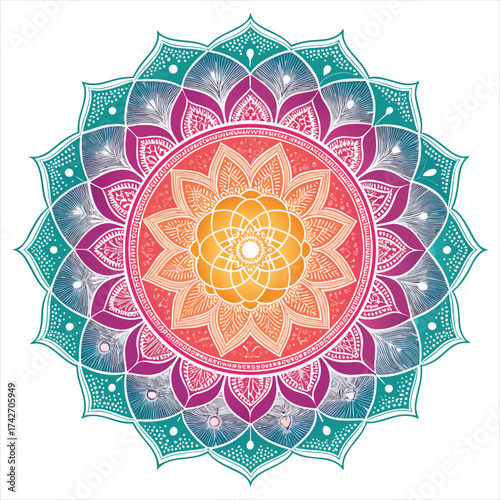 mandala round ornament