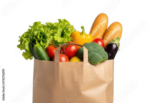 Fresh Produce Bag isolated on a transparent background