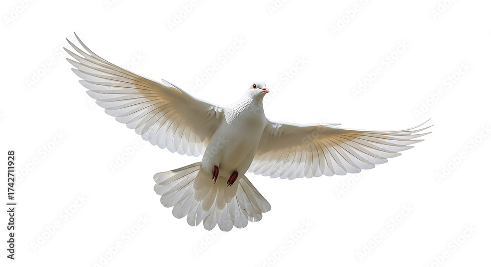 Fototapeta premium dove isolated on white background
