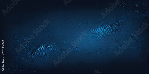 Abstract deep dark blue ocean water texture background with sunlight rays