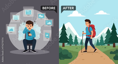 Digital Detox Versus Outdoor Adventure A Journey from Overwhelm to Serenity