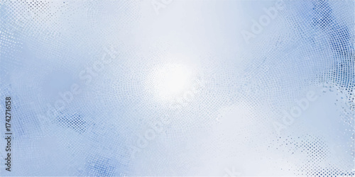 Blue sky texture with water drops on glass creating a frozen winter pattern on the surface