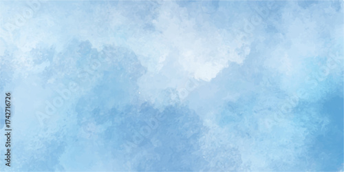 Abstract bright blue sky with white fluffy clouds, perfect as a grunge background or texture. clouds, cloudscape, cloudy, color, sunlight, clear, cloudy, blur, vintage, smoky