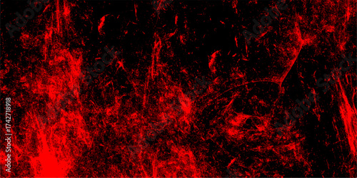Decorative pattern background for abstract concept. vintage grunge background red powder explosion on black paper. Abstract fire flame grunge texture background. Textures for making flyer, poster, 