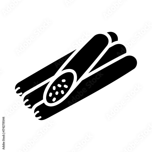 Hunting Sausages Glyph Vector Icon