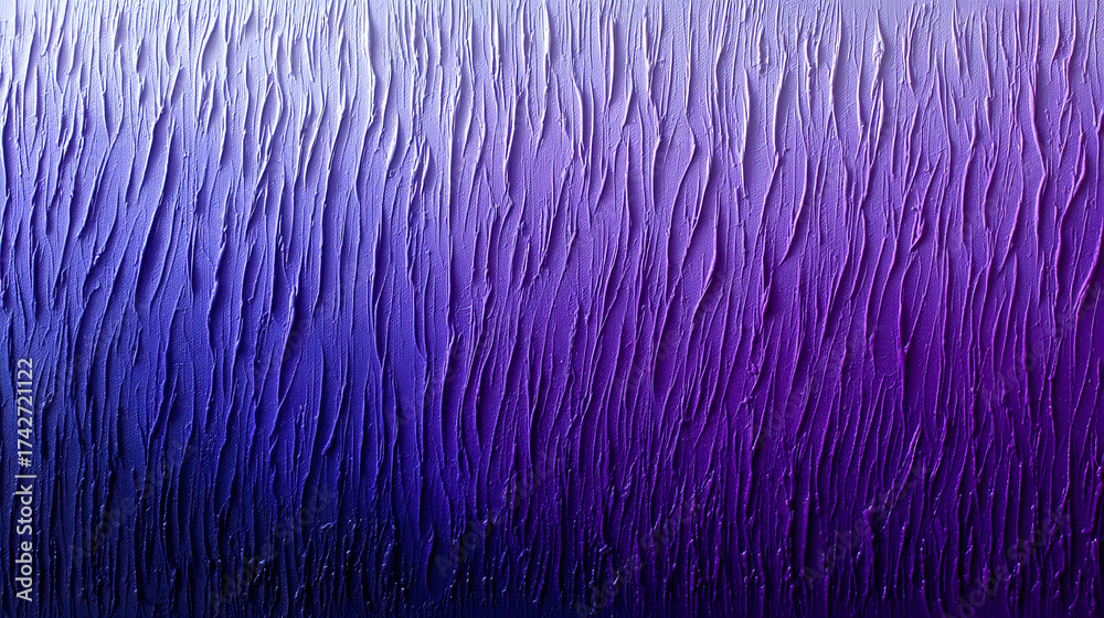 Fototapeta premium Textured abstract acrylic art with a seamless gradient from deep violet to light lavender, creating a sense of tranquility and elegance.