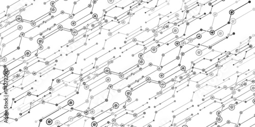 Grey white Abstract technology background, Hi tech digital connect, communication, high technology concept, science, technology background