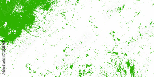 Place over any object create colorful grunge effect. Grungy green paper texture with a floral leaf. Shiny green grunge texture with scratches, green paper texture with curved lines.