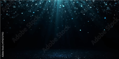 Bright fireworks glow and shine in the dark night sky like colorful stars