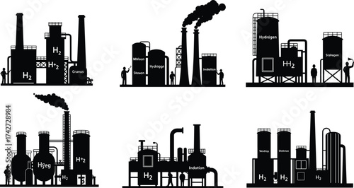 Hydrogen production methods, industrial energy sources, clean fuel technologies, solar hydrogen, electrolysis plant, methane reforming, waste-to-hydrogen, induction heating, gas facility