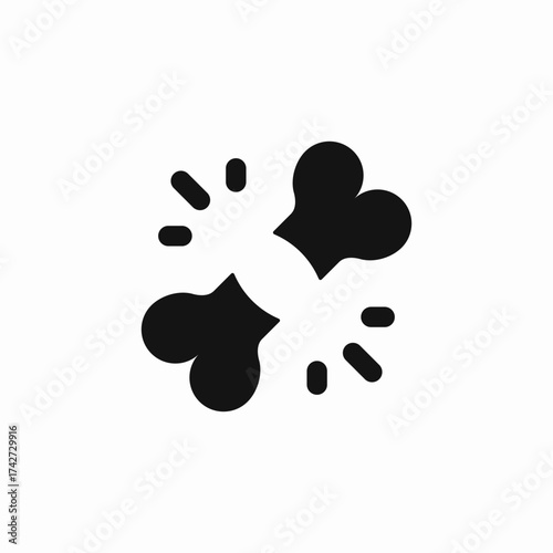 broken bone icon sign vector
