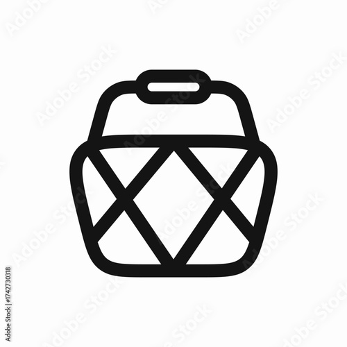 shopping basket icon sign vector