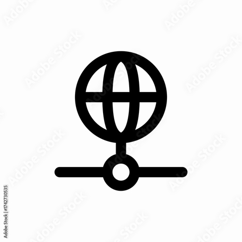 web server icon sign vector