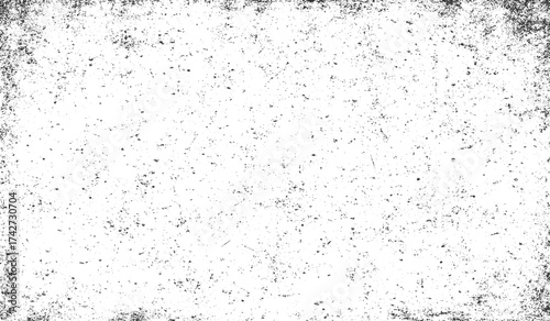 Grunge dust texture background in black and white minimalist vector illustration design with distressed rough surface and vintage artistic effect.