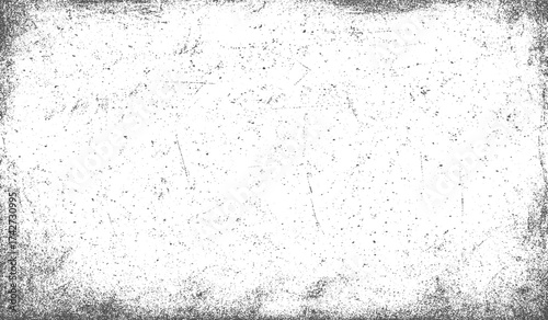 Grunge dust texture background in black and white minimalist vector illustration design with distressed rough surface and vintage artistic effect.