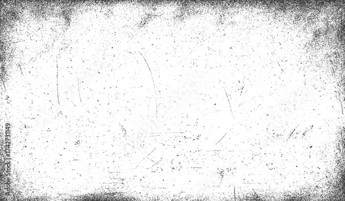 Grunge dust texture background in black and white minimalist vector illustration design with distressed rough surface and vintage artistic effect.