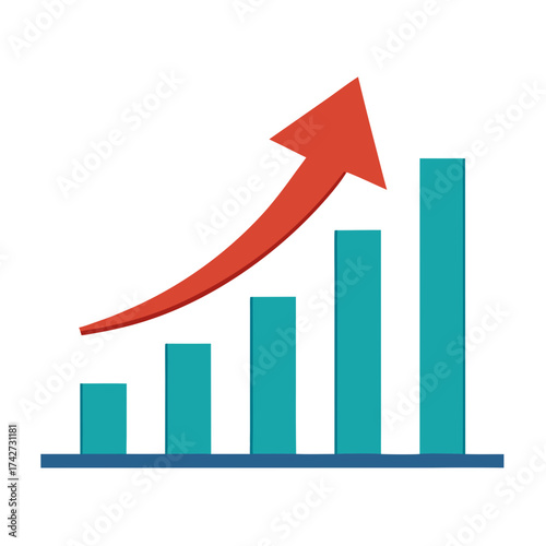 Free Download business graph on white background - GFXLoad