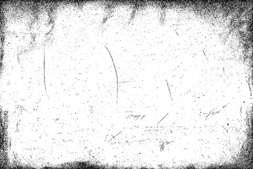 Grunge dust texture background in black and white minimalist vector illustration design with distressed rough surface and vintage artistic effect.