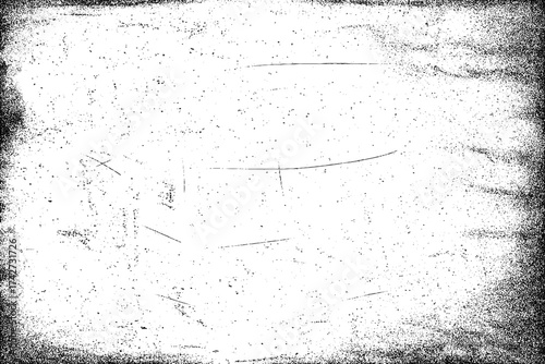 Grunge dust texture background in black and white minimalist vector illustration design with distressed rough surface and vintage artistic effect.