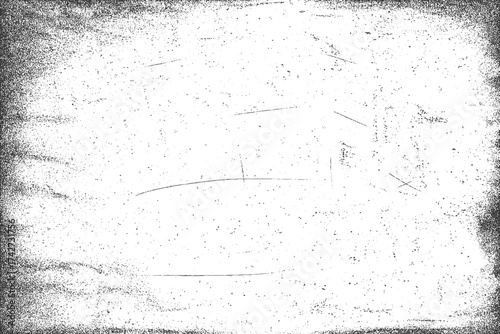 Grunge dust texture background in black and white minimalist vector illustration design with distressed rough surface and vintage artistic effect.