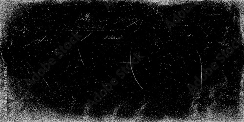 Grunge dust texture background in black and white minimalist vector illustration design with distressed rough surface and vintage artistic effect.