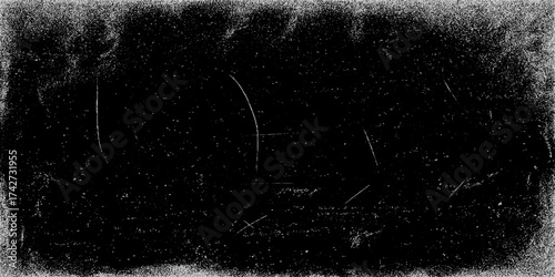 Grunge dust texture background in black and white minimalist vector illustration design with distressed rough surface and vintage artistic effect.