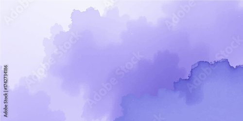 Fog in the city and mountains over the blue world map continents, a global travel illustration