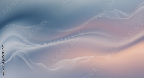 Abstract swirling colors of blue pink and white