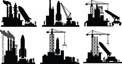 silhouette of the city