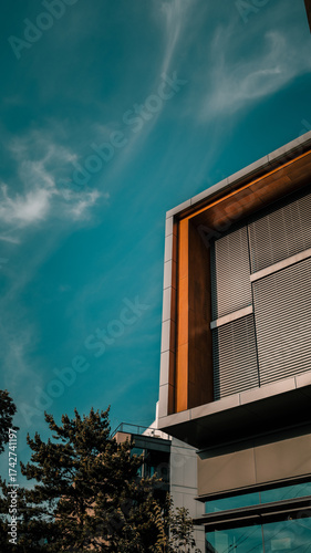 modern office building glass downtown seattle