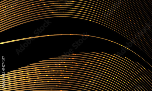 Black and Gold Premium Background. Creative Flyer Premium Luxury Template. Cool Anniversary Card. Grand Celebration Banner for Wedding and Engagement. Premium Thank You Design.