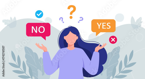 Deciding Between Yes and No, Weighing Options and Making Choices