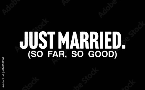 Couple Just Married t-shirt quotes svg design