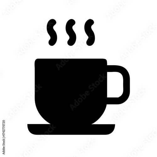Aromatic coffee cup for a relaxing morning break