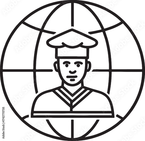 chef with tray