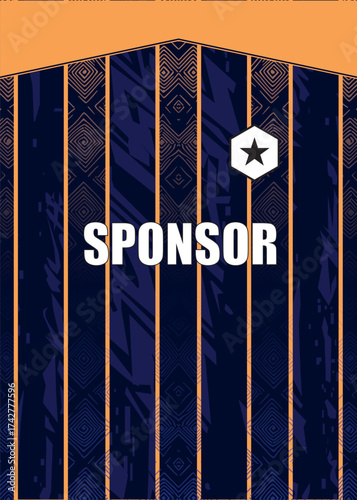 Sublimation jersey and background design