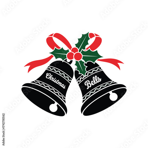 Christmas Bell Illustration Holiday Celebration Winter Festivity