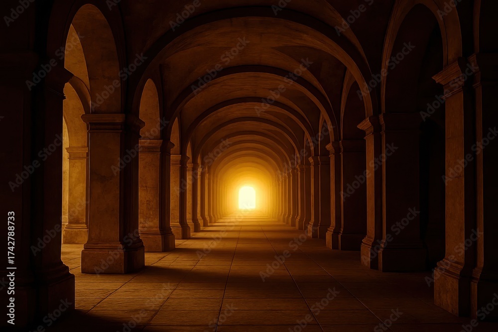 Fototapeta premium A Journey Through Time in a Romantic Architectural Marvel