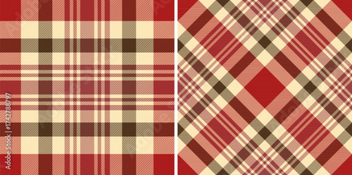 Classic plaid patterns offer a cozy  festive vibe.  Perfect for backgrounds, textiles, or holidaythemed projects. Adds rustic charm  traditional appeal.