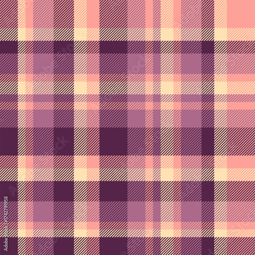 Seamless plaid pattern with soft, muted colors. Perfect for backgrounds, textiles, or graphic design projects. A versatile, timeless design.