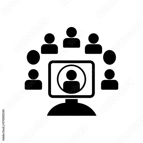 Online meeting with participants