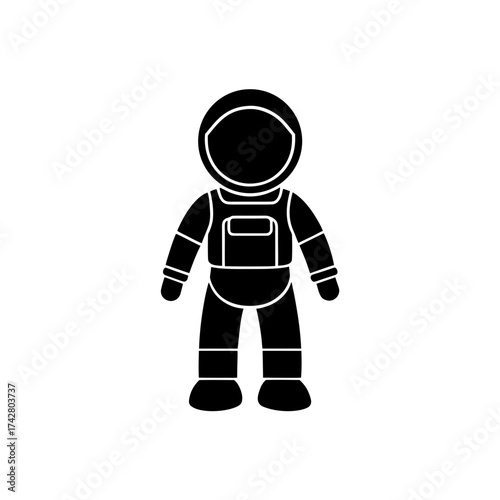 Silhouette of a small astronaut